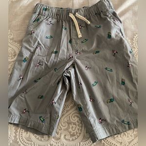 NWOT Arizona Jeans Company Gray Boys Shorts with Skateboards Size 20